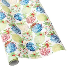 Porcelain Ornaments Gift Wrapping Paper - 30" x 8' Roll