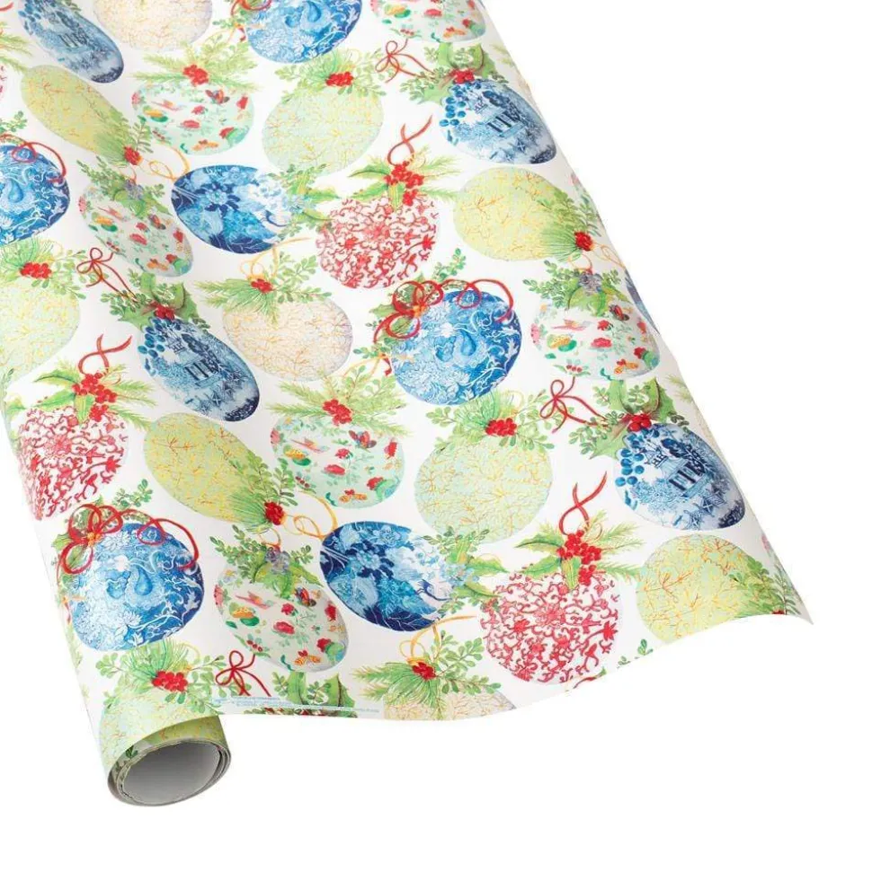 Porcelain Ornaments Gift Wrapping Paper - 30" x 8' Roll