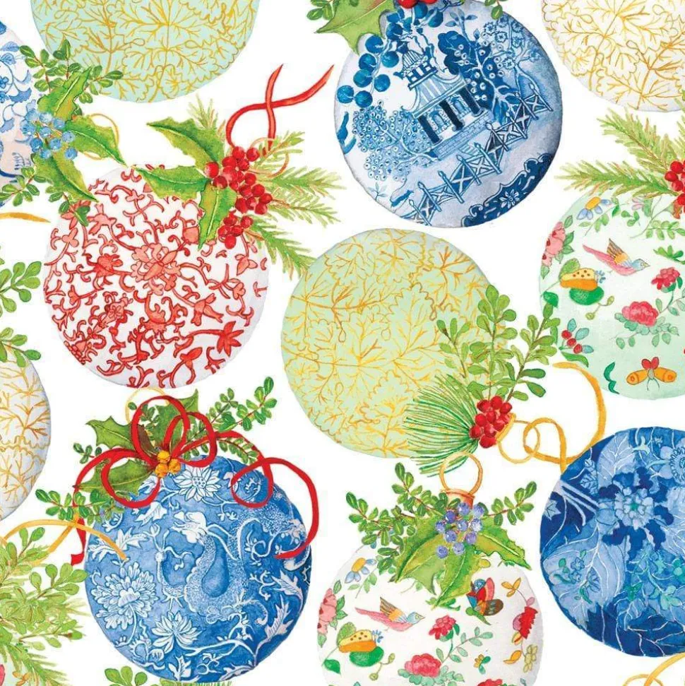 Porcelain Ornaments Gift Wrapping Paper - 30" x 8' Roll