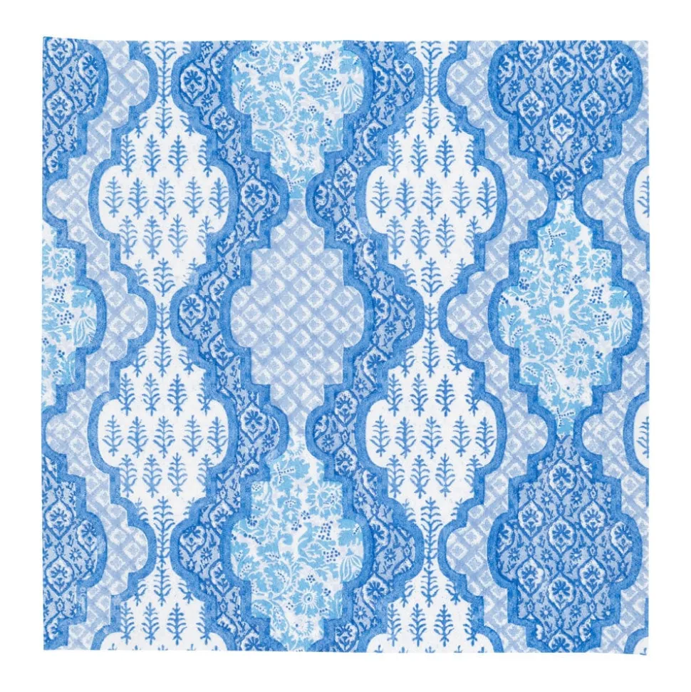 Provençal Cotton Blue Cocktail Napkins - 20 Per Package