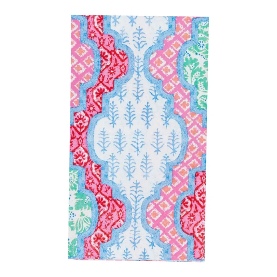 Provençal Cotton Pink Multi Guest Towel Napkins - 15 Per Package