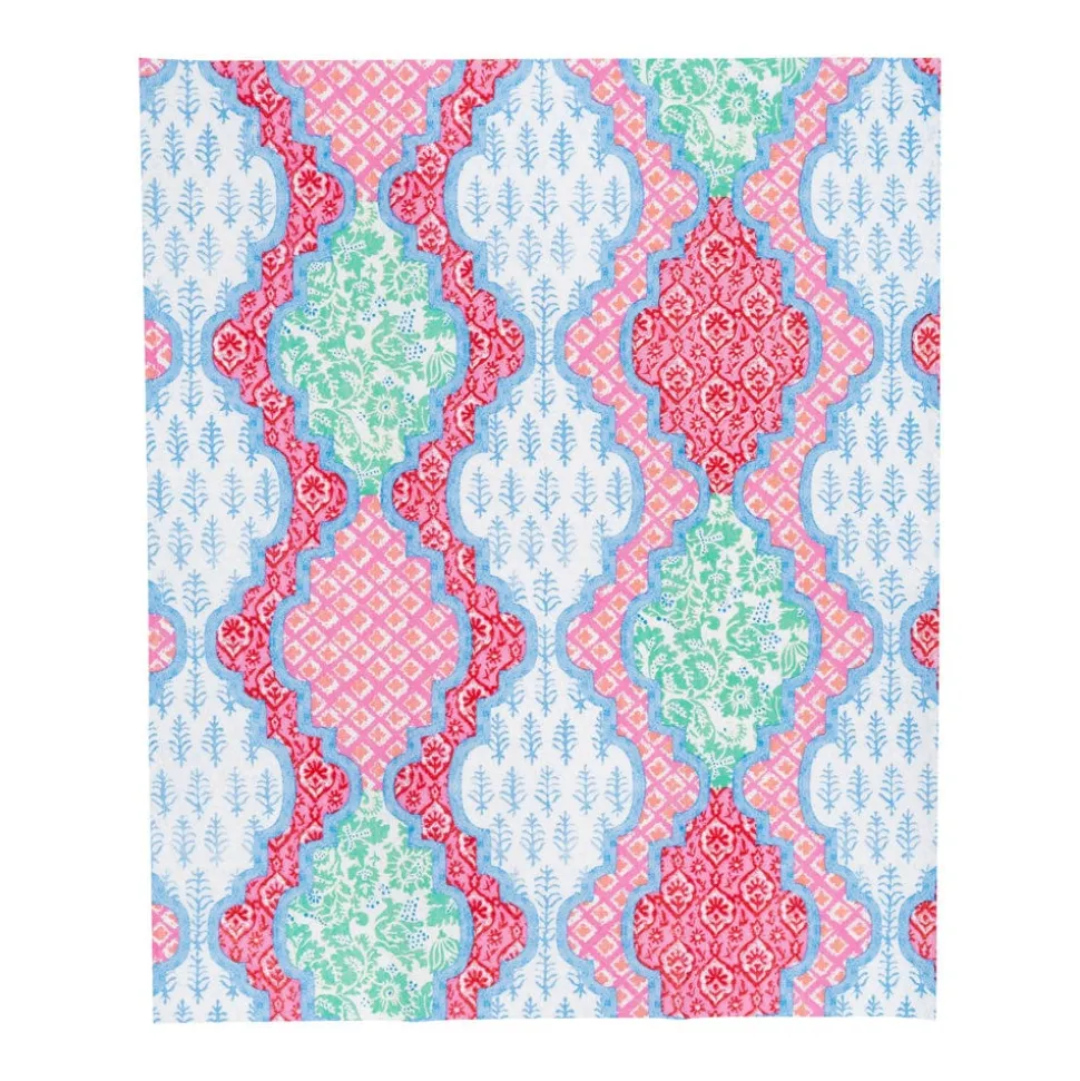 Provençal Cotton Pink Multi Guest Towel Napkins - 15 Per Package