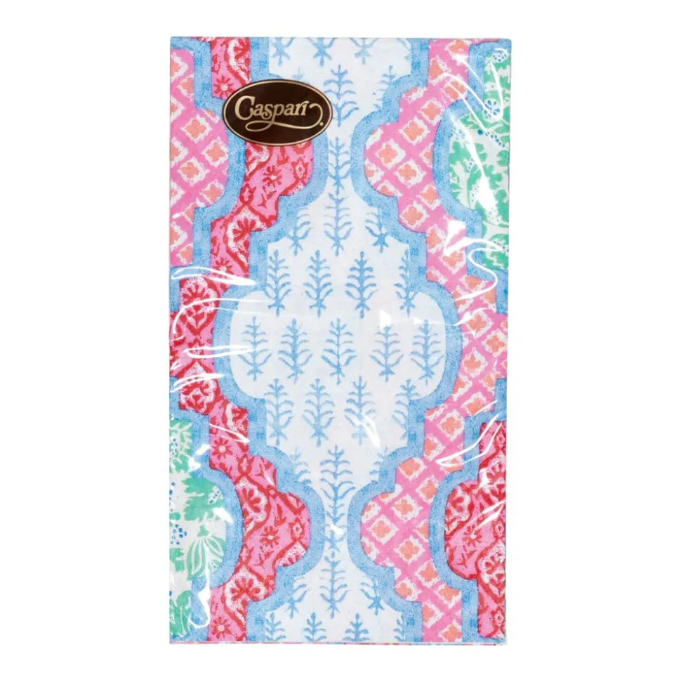 Provençal Cotton Pink Multi Guest Towel Napkins - 15 Per Package
