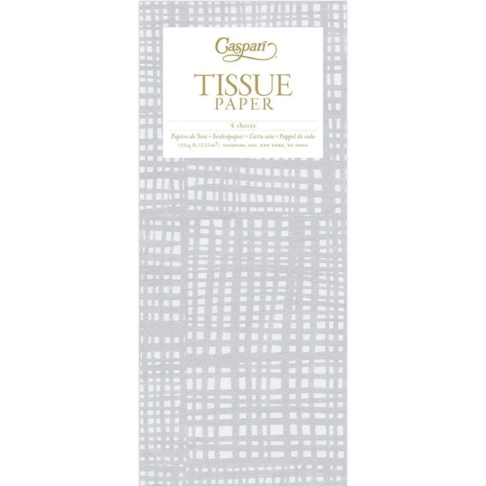 Raffiné Tissue Paper in Silver - 4 Sheets Included