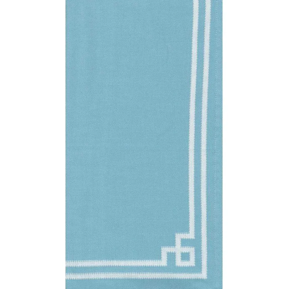 Rive Gauche Cotton Tea Towel in Turquoise - 1 Each