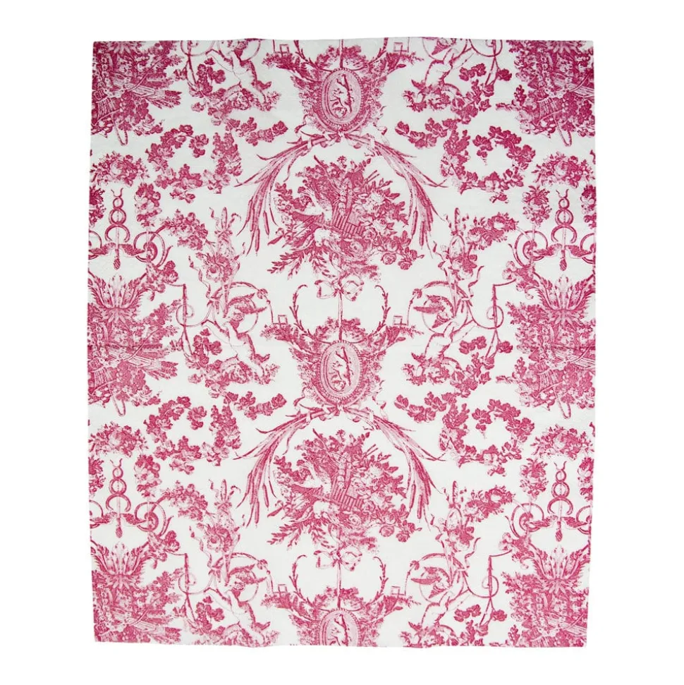 Romantic Toile Rose Guest Towel Napkins - 15 Per Package