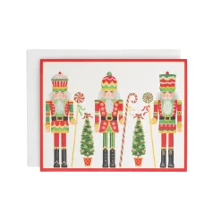 Row Of Nutcrackers Classic Boxed Christmas Cards - includes 15 cards & envelopes