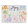 Safari Baby Thank You Notes - 8 Note Cards & 8 Envelopes