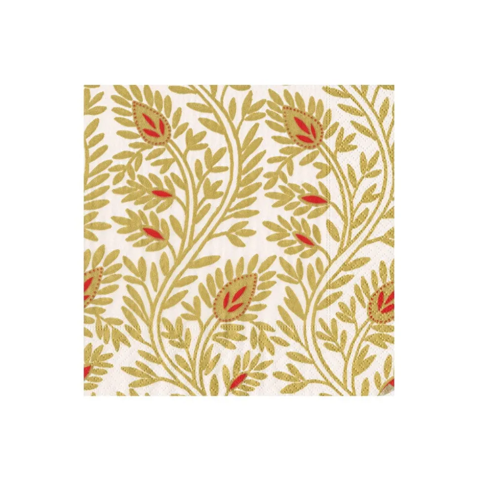 Samsara Gold Cocktail Napkins - 20 Per Package