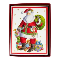 Santa Claus Lane Boxed Christmas Cards - 15 Christmas Cards & 15 Envelopes