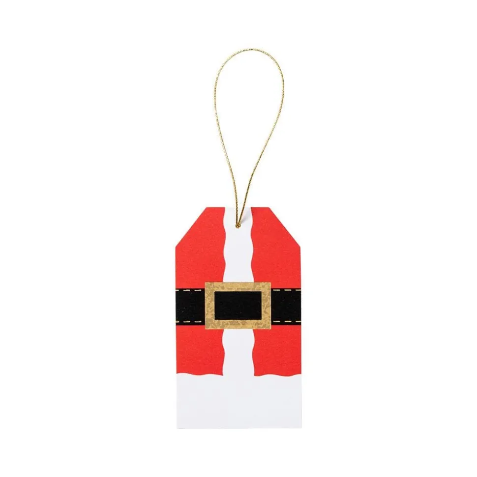 Santa Costume Classic Foil Gift Tags - 4 Per Package