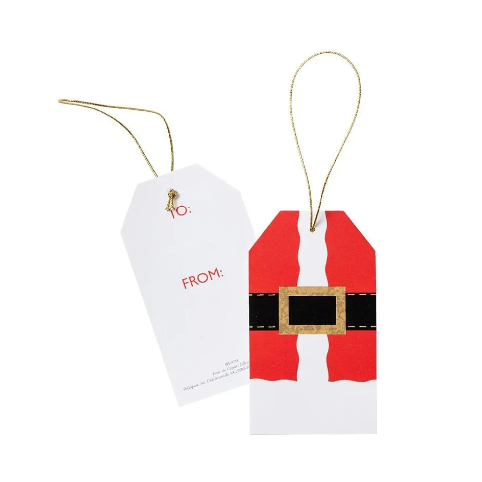 Santa Costume Classic Foil Gift Tags - 4 Per Package
