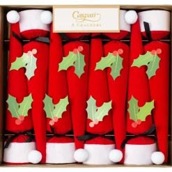 Santa Hat Cone-Shaped Celebration Christmas Crackers - 8 Per Box