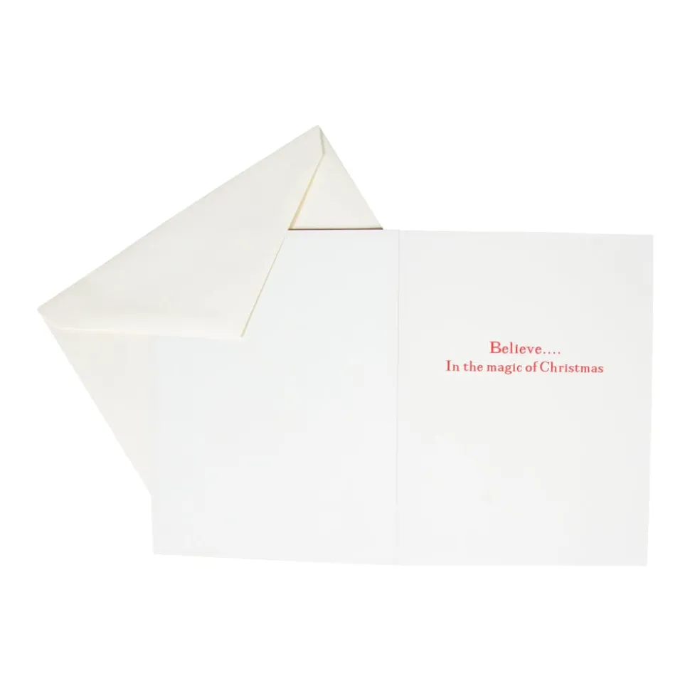 Santa's Sleigh Boxed Christmas Cards - 15 Christmas Cards & 15 Envelopes