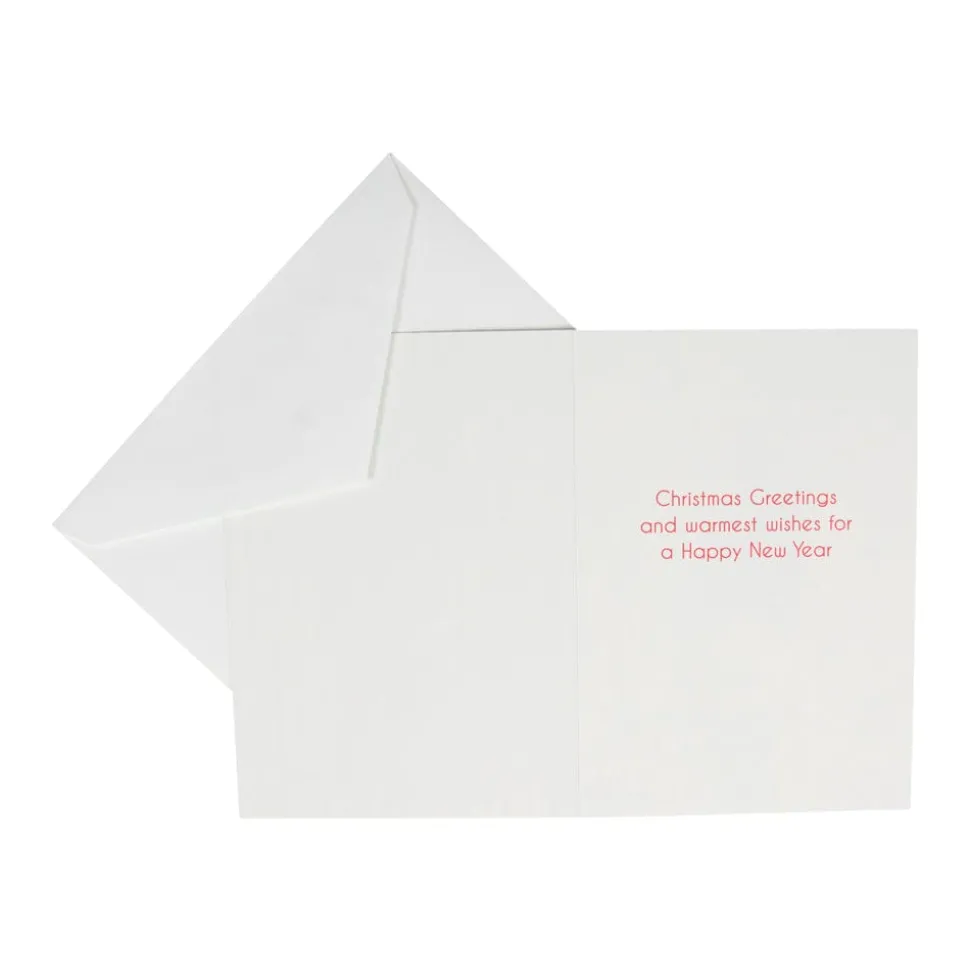 Santa With Stack Of Gifts Small Boxed Christmas Cards - includes 15 cards & envelopes