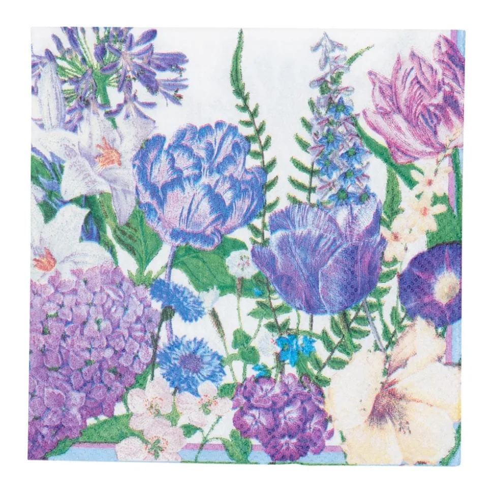 Shades Of Blue Cocktail Napkins - 20 Per Package