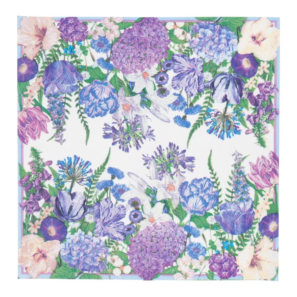Shades Of Blue Cocktail Napkins - 20 Per Package