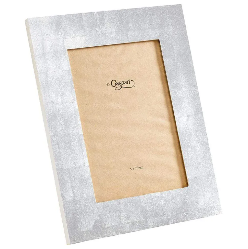 Silver Leaf 5" x 7" Lacquer Picture Frame - includes 1 frame
