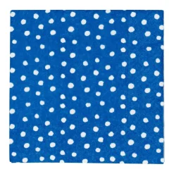 Small Dots Royal Blue Cocktail Napkins - 20 Per Package