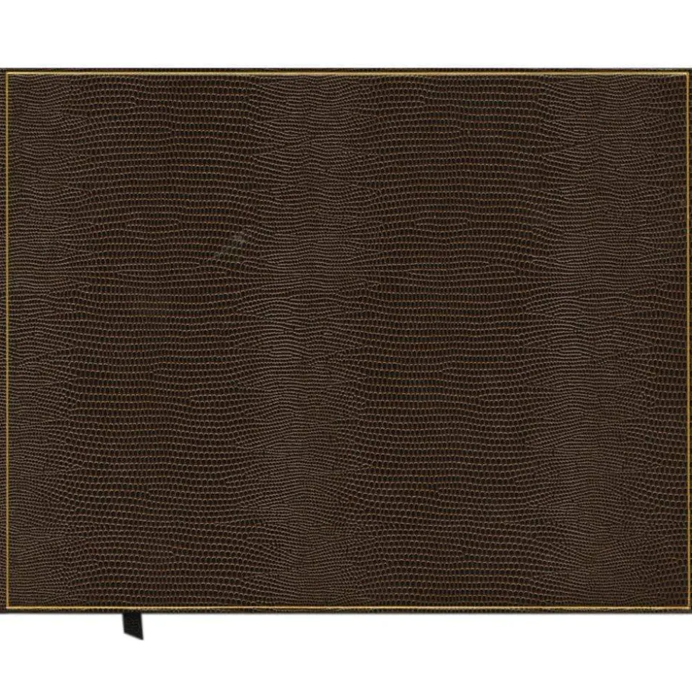 Snakeskin Guest Book in Brown & Black - 1 Each