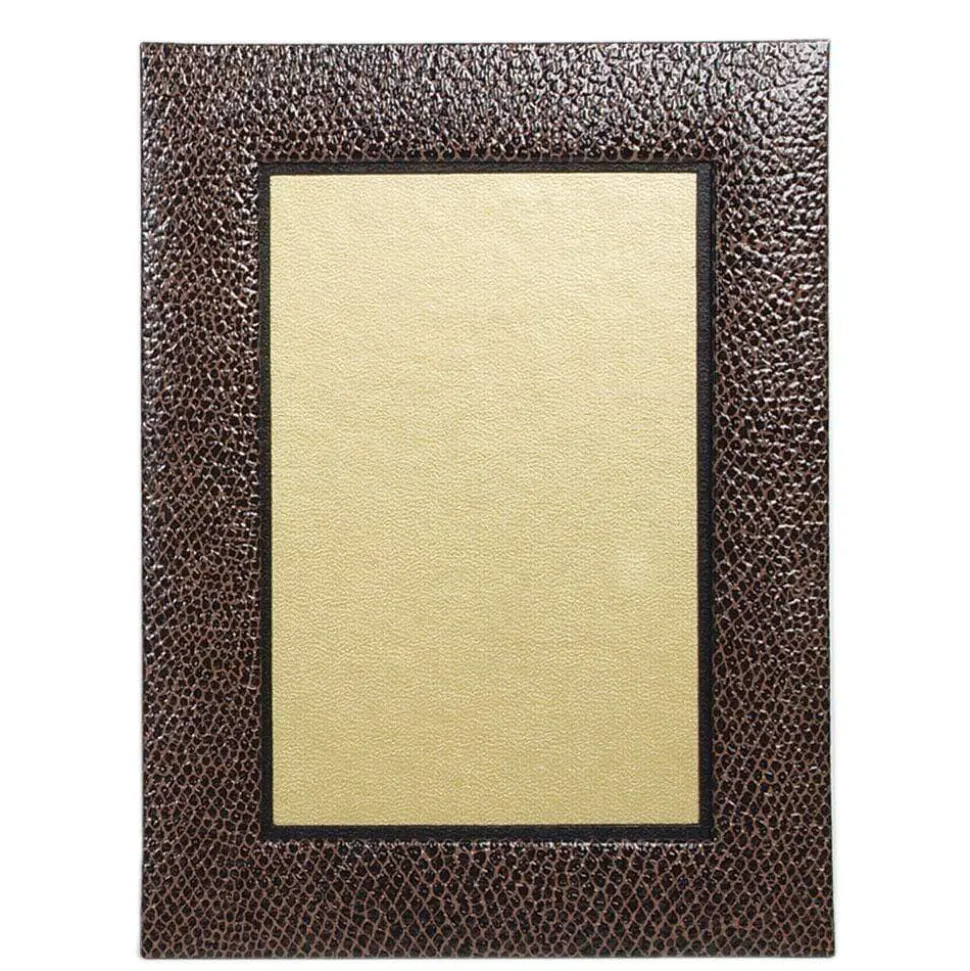 Snakeskin 4" x 6" Picture Frame in Brown & Black - 1 Each