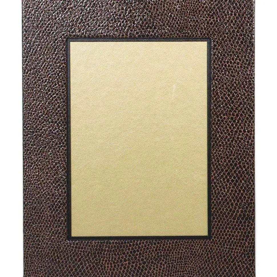 Snakeskin 5" x 7" Picture Frame in Brown & Black - 1 Each