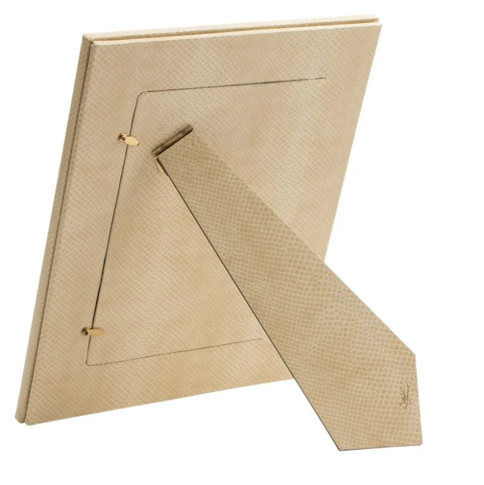 Snakeskin 5" x 7" Picture Frame in Ivory - 1 Each