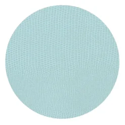 Soft Aqua Lizard Round Coasters - 8 Per Package