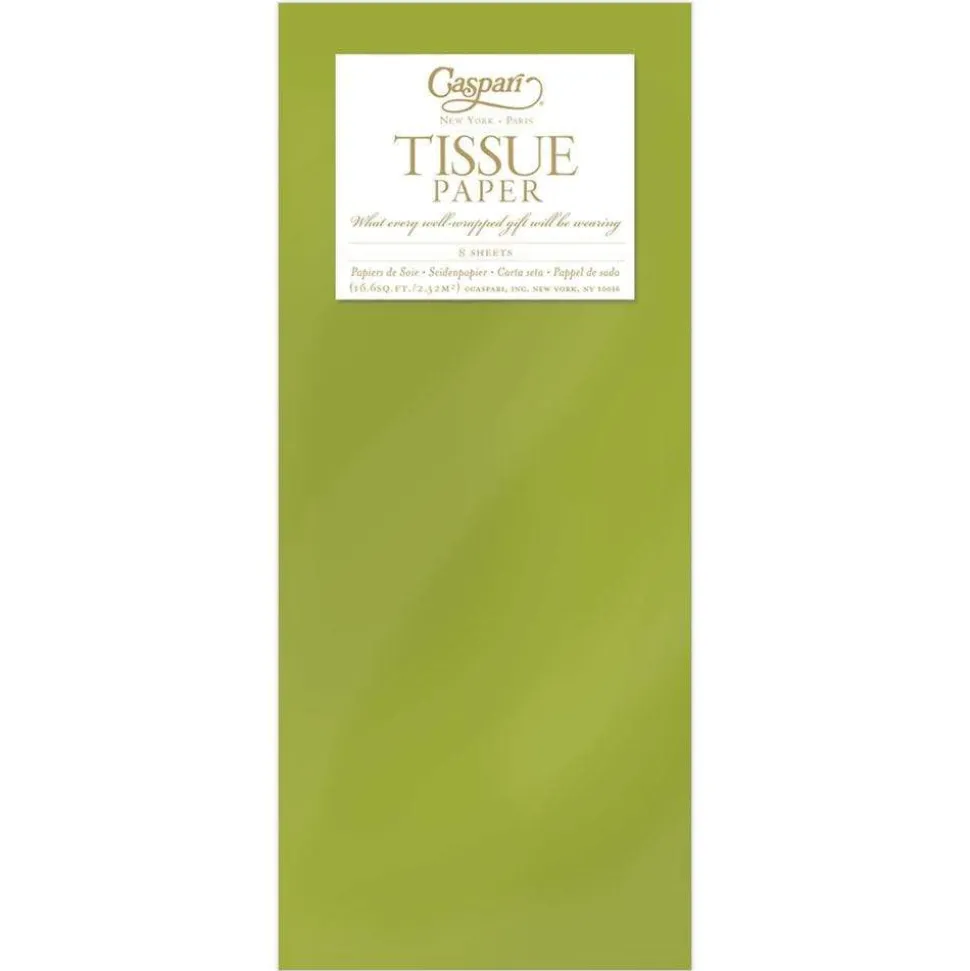 Solid Tissue Paper in Aloe - 8 Sheets Included
