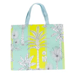 Southern Palms Turquoise & Lime Large Gift Bags - 1 Each