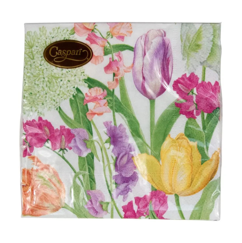 Spring Flower Show Paper Cocktail Napkins - 20 per Package
