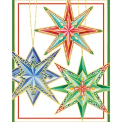 Stars Large Boxed Christmas Cards - includes 15 cards & envelopes