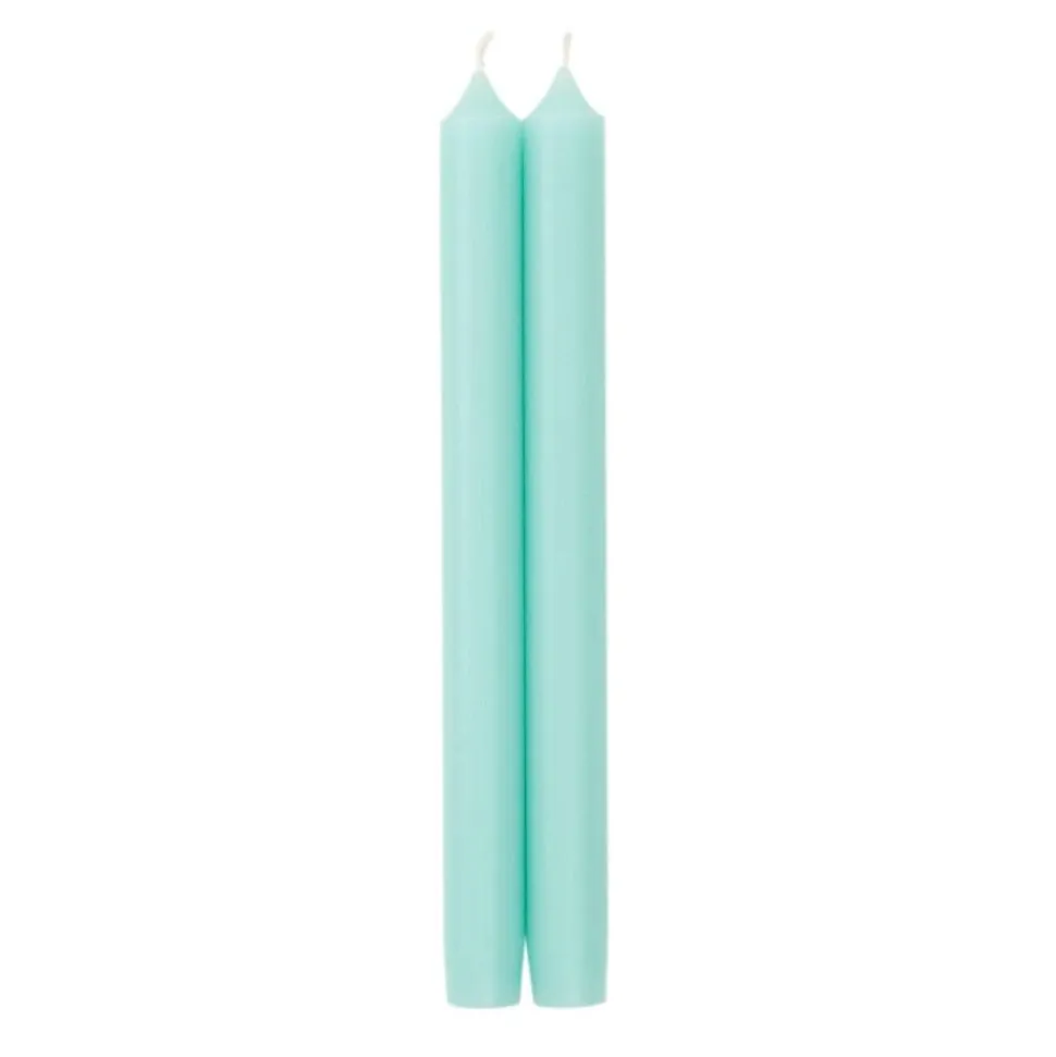 Straight Taper 10" Candles in Aqua - 4 Candles
