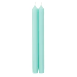 Straight Taper 10" Candles in Aqua - 2 Candles Per Package, 6 Packages Included