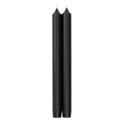 Straight Taper 10" Candles in Black - 4 Candles