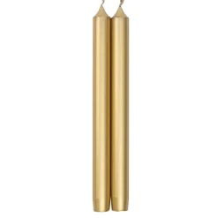 Straight Taper 12" Candles in Gold - 4 Candles