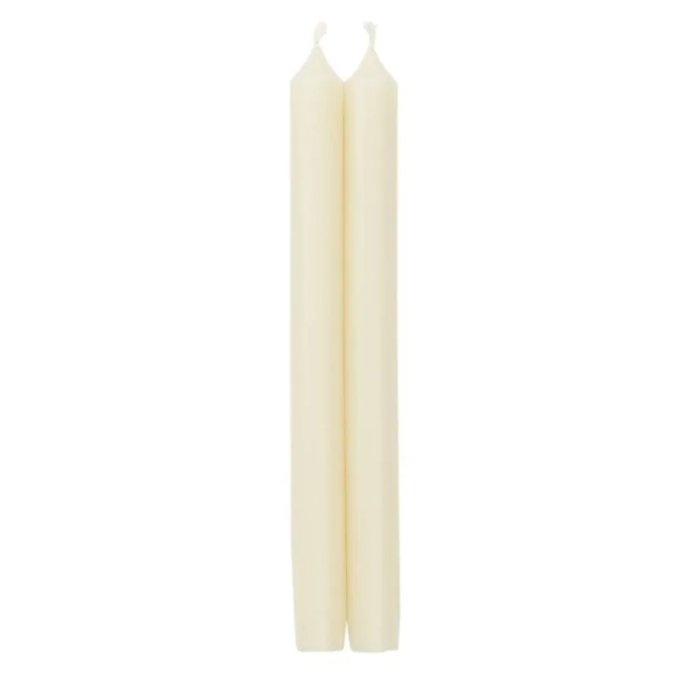 Straight Taper 10" Candles in Ivory - 4 Candles