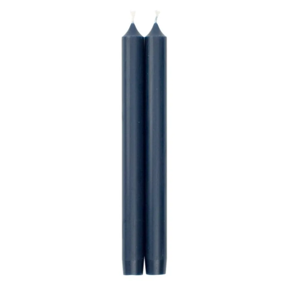 Straight Taper 10" Candles in Marine Blue - 2 Candles Per Package, 6 Packages Included