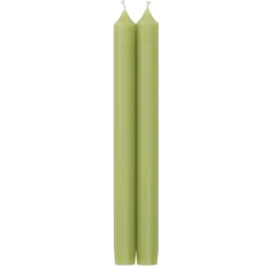 Straight Taper 12" Candles in Moss Green - 2 Candles Per Package