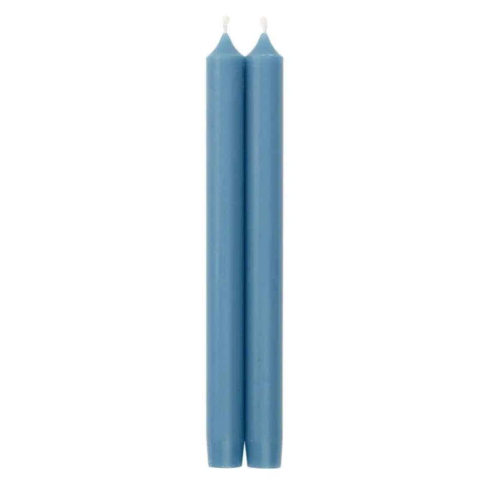 Straight Taper 10" Candles in Parisian Blue - 2 Candles Per Package