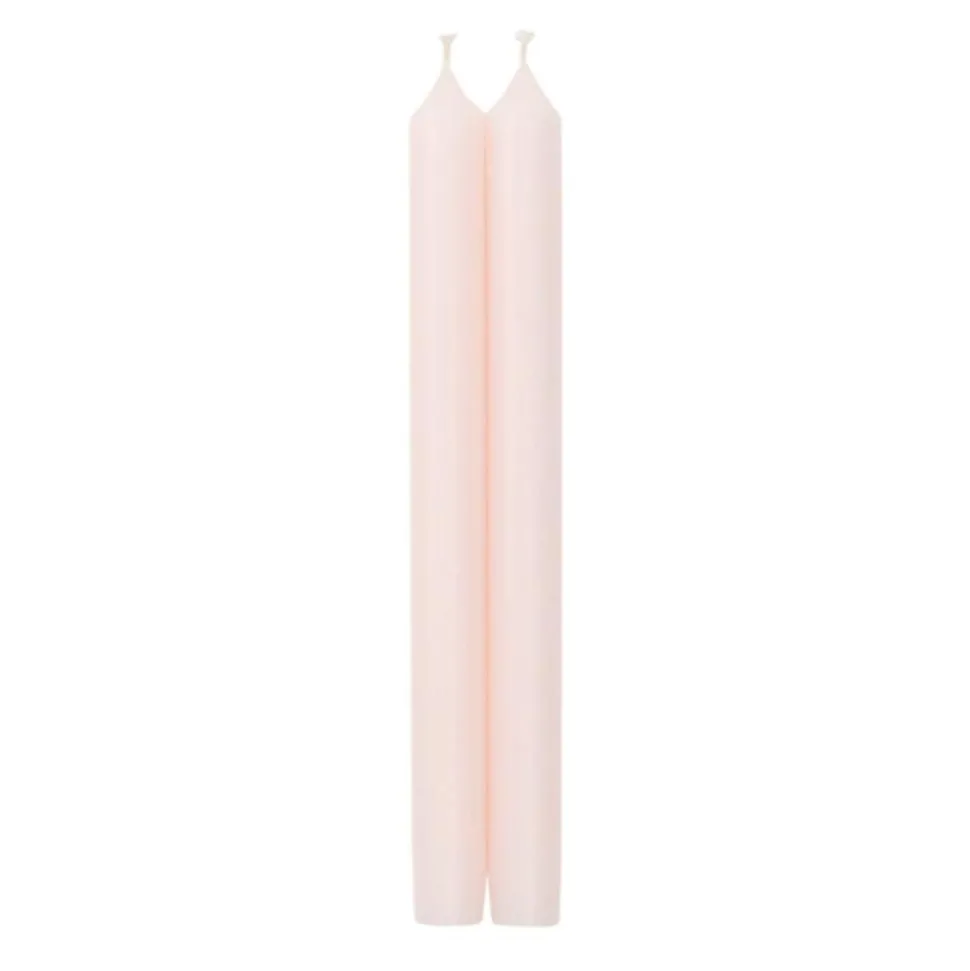 Straight Taper 10" Candles in Petal Pink - 2 Candles Per Package, 3 Packages Included