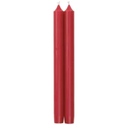 Straight Taper 12" Candles in Red - 4 Candles