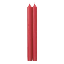 Straight Taper 10" Candles in Red - 4 Candles