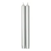 Straight Taper 10" Candles in Silver - 2 Candles Per Package