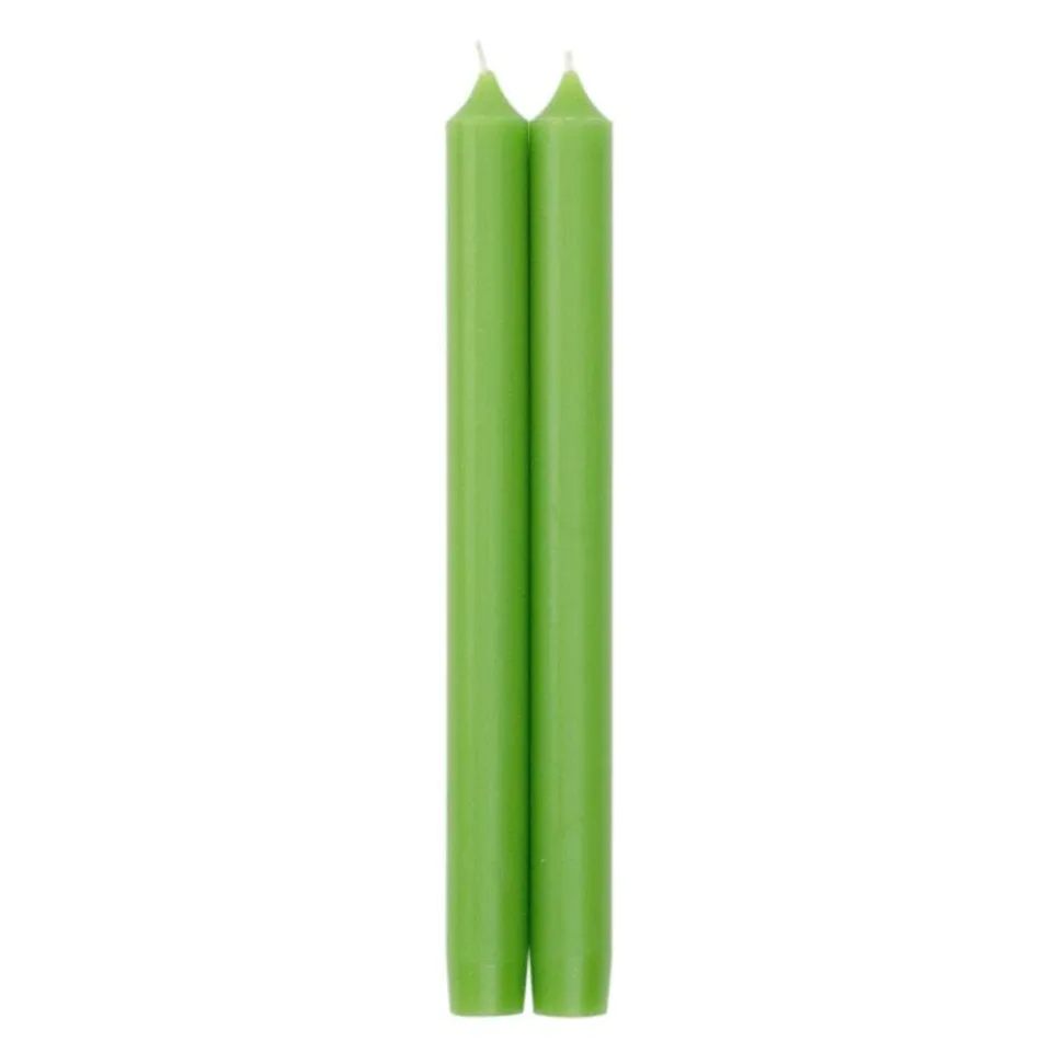 Straight Taper 10" Candles in Spring Green - 2 Candles Per Package