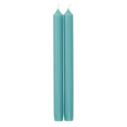 Straight Taper 10" Candles in Turquoise - 2 Candles Per Package, 3 Packages Included