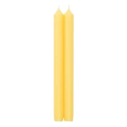 Straight Taper 10" Candles in Yellow - 4 Candles