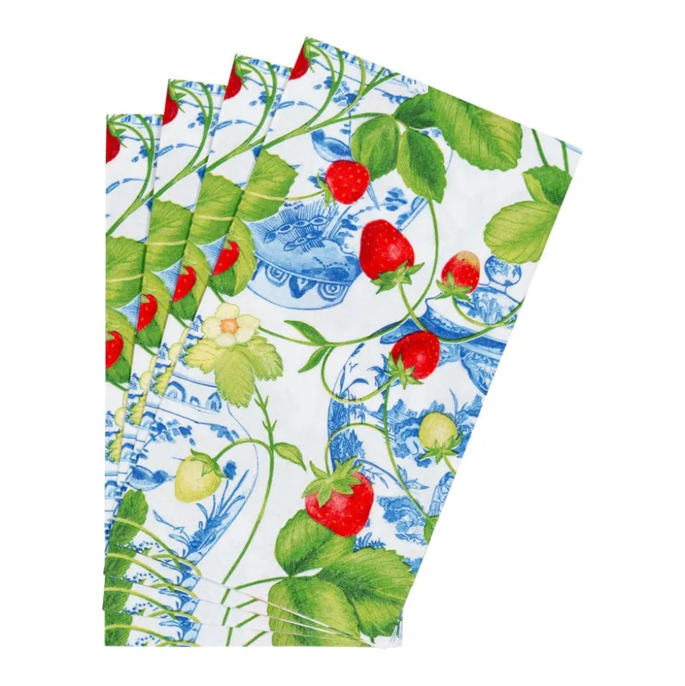 Strawberries And Cream Guest Towel Napkins - 15 Per Package