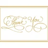 Thank You Calligraphy Foil Thank You Notes