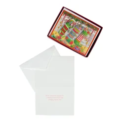 Three Stockings Classic Boxed Christmas Cards - includes 15 cards & envelopes